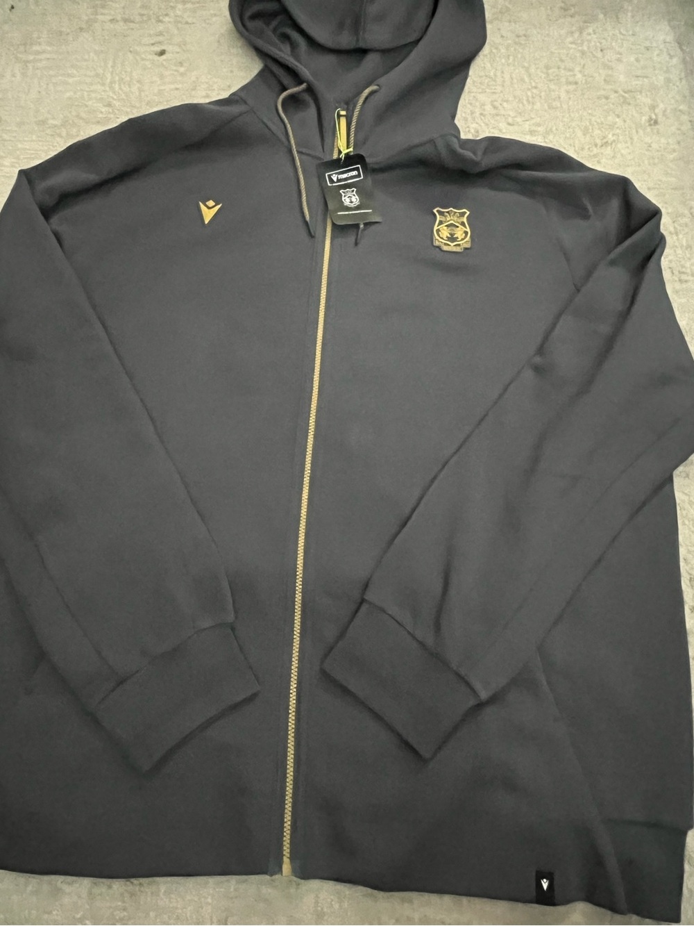 NWT Macron Wrexham AFC Zip Hoodie
